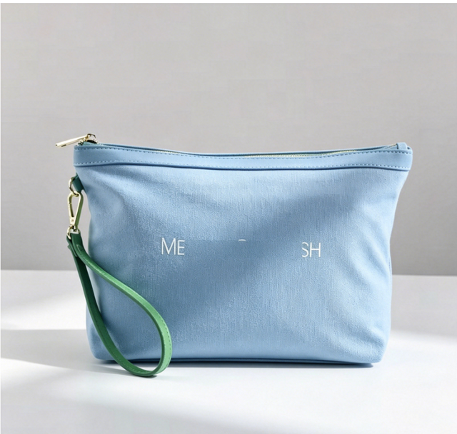 High Quality Custom Private Label Reusable Canvas Zipper  Pouch Bag Multicolour Purse