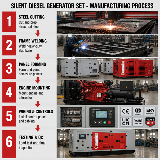 20kw 100kw 200kw 250kva Diesel Generator 100kva 200kva 300kva 3 Phase Water Cooled Super Silent ATS Industrial Standby Home Use