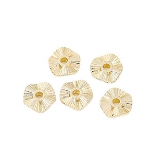 Flower Shape Alloy <b>Beads</b> Gold <b>Silver</b> Plated For Bracelet Making D139 - Product Image 5
