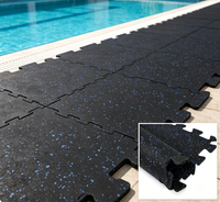 Granulés de caoutchouc EPDM+SBR vulcanisés au peroxyde, qualité industrielle, faible teneur en cendres, 65 Shore, taille personnalisée, revêtement de sol pour salle de sport