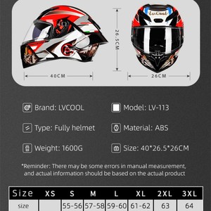 Nueva llegada de doble visera de cara completa casco certificado DOT liberación rápida motociclistas femeninas cuatro estaciones Motocross Crash Cascos - Product Image 3