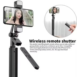 360 ° Miễn Phí Xoay Không Dây Điều Khiển Từ Xa Ảnh Tự Sướng Stick Tripod Núi Ảnh Tự Sướng Đèn Hỗ Trợ Cho GoPro Anh Hùng DSLR Slr Điện Thoại Di Động - Product Image 2