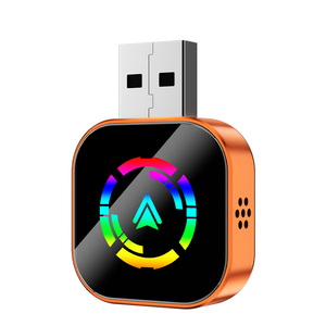 อะแดปเตอร์ CarPlay ไร้สายสีส้ม พอร์ต USB ดองเกิลวิทยุติดรถยนต์ขนาดเล็ก อะแดปเตอร์ CarPlay Android Auto ไร้สาย 2 in 1 - Product Image 1