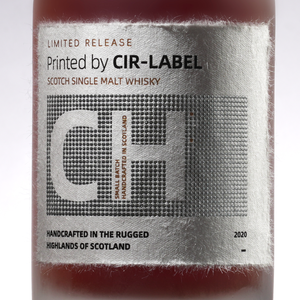 Etiqueta de whisky con microlámina metálica en Etiqueta de papel de borde de cubierta texturizada japonesa - Product Image 2