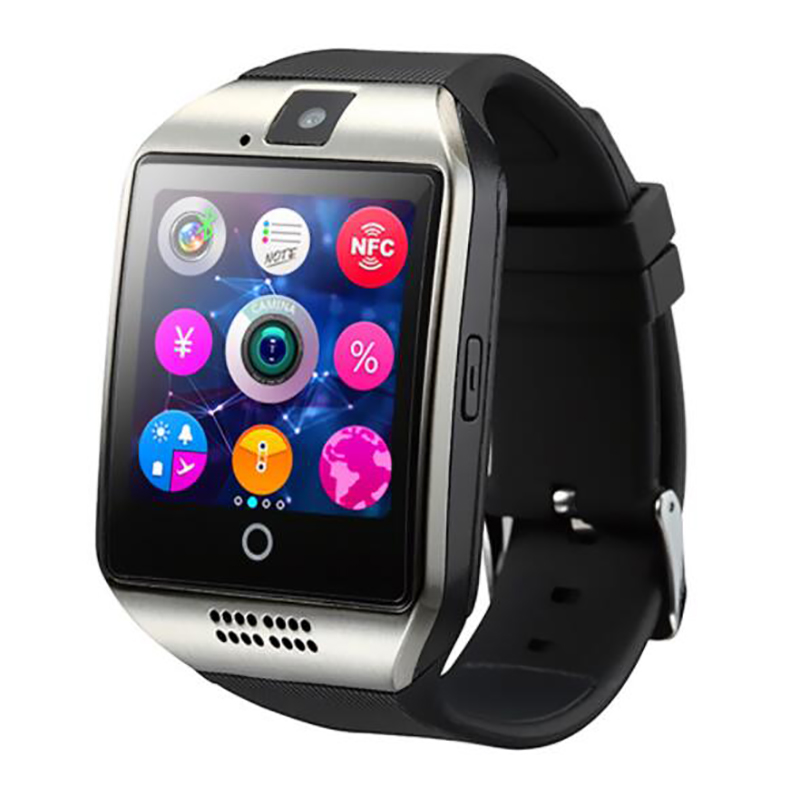 スマートウォッチQ18カメラ付きFacebookWhatsapp Twitter Sync SMS Smartwatch GT08 DZ09U8サポートSIMTFカードforAndroid