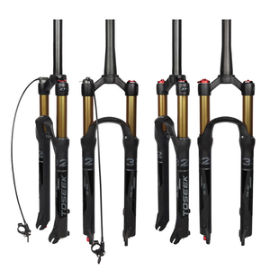 <span class=keywords><strong>Fourche</strong></span> de vélo de montagne TOSEEK en alliage d'aluminium avec suspension pneumatique, frein à disque, 120 mm, pour vélos de montagne 26/27,5/29 pouces, étanche et durable - Product Image 2