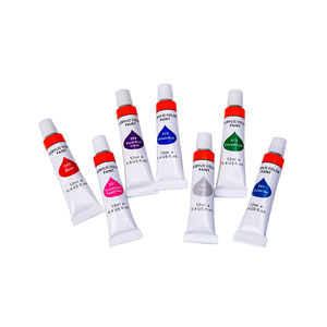 पेंटिंग सेट कारखाने के लिए सीधे पानी आधारित ऐक्रेलिक पेंट प्रदान करता है, कागज/कैनवास/कांच के लिए 12 मिलीलीटर 24 रंग - Product Image 3