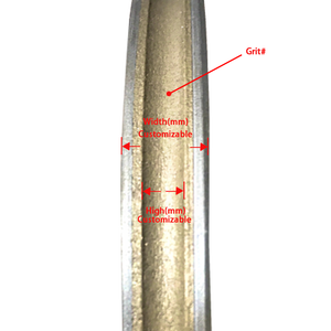 Roue d'affûtage diamant pour disque de verre, 10mm, bord crayon - Product Image 5