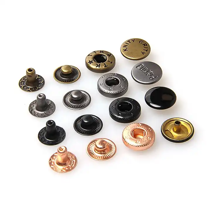 30sets Brass Material Snap Fastener Press Studs Snaps Button