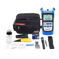 FTTH Fiber Optic Equipment Cable Tool Fiber Tool Kit Optical Fiber with Visual Fault Locator and Optical Power Meter Tool Bag