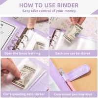 OEM A5 PU 100 Tage Geld umschläge sparen Herausforderung Buch Briefpapier Set für Kinder Geschenk