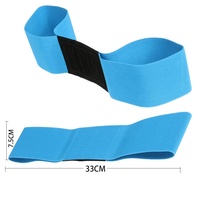 Ceinture d'entraînement pour swing de golf, correcteur de posture, aide à l'entraînement, accessoire de sport en plein air, néoprène professionnel noir/bleu élastique