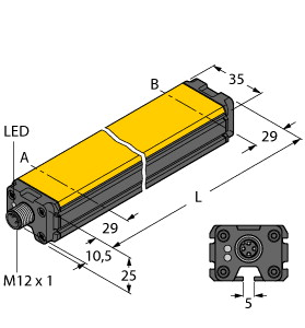 Sensor de Posición Inductivo MS-Turck LI100P0-Q25LM0-IOLX3-H1141 100012822 Q25LM0 con Rango de 100mm y Salida IO-Link Original - Product Image 4