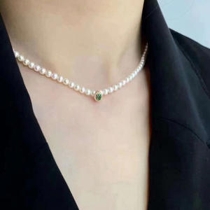 จี้เงินแท้ S925 พร้อมลูกปัดทรงกลมแบนขนาด 9-13 มม. อุปกรณ์ตกแต่งไข่มุก DIY สไตล์แฟชั่นแบบศาสนา รุ่น 30983 - Product Image 4