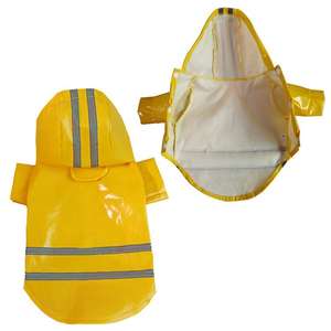 Veste de Pluie Réfléchissante et Écologique en PU pour Chien Doe Pet - Imperméable avec Capuche, Tailles S-<span class=keywords><strong>XL</strong></span>, Accessoire Extérieur pour Chiens - Product Image 4
