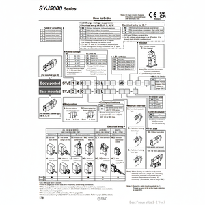 Pièces pneumatiques SYJ5220-5LZ-C6 d'électrovanne pneumatique SMC - Product Image 1