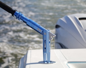 Componentes de caña de pescar de aluminio ajustables para pesca de grandes especies, con extremo curvado para trolling - Product Image 6