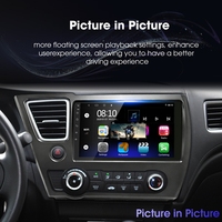 Autoradio multimédia Android 11 9 pouces avec Carplay, Android Auto, écran partagé et fonction image dans l'image pour Honda Civic 2013-2015