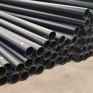 Tuyau HDPE noir de 180 mm avec bande bleue pour l'alimentation en <span class=keywords><strong>eau</strong></span> potable, PE100, polyéthylène haute densité, tuyauterie d'irrigation - Product Image 3