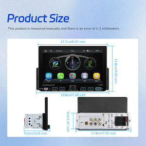 Radio para Auto Podofo de 7'' con <span class=keywords><strong>Reproductor</strong></span> MP5, Carplay Inalámbrico, Android Auto, Bluetooth, FM/AM/RDS, Tipo-C/USB, de Fábrica ODM - Product Image 5
