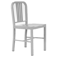 Chaise de salle à manger tout métal anti-rouille pour la maison et le jardin, chaise en métal thermolaqué pour patio extérieur et salle à manger intérieure
