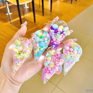 Llavero QYS de Acrílico con Burbujas Flotantes, Colgante Líquido, Adorno de Dibujos Animados para Bolsos y Mochilas, Regalo - Product Image 6