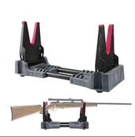Accessoires de chasse et de tir : Support de tir compact en plastique avec fourches anti-rayures, support de fusil pliable et rétractable