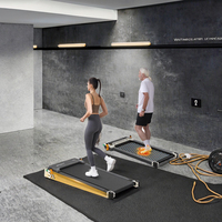Tapis de marche électrique portable sous le bureau, utilisation à domicile, affichage LED, massage, tapis de marche, contrôle, matériau ABS SANS test de fréquence cardiaque