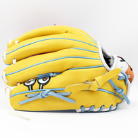 Sarung Tangan Bisbol Kustom Berkualitas Tinggi Sarung Tangan Bisbol Softball Bahan Kulit Sapi Bordir/Sutra