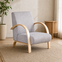 Bestseller Wohnzimmer-Set Stuhl Moderner Stil Luxuriöser Klassischer Holz-Sessel mit Weichem Polster Einzelsofa Armlehnstuhl für Zuhause und Hotel