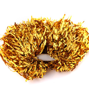 <span class=keywords><strong>Pompones</strong></span> de PET de Tamaño Mediano, Estilo Moderno, con Asas Delgadas y Borlas de Doble Extremo, Color Rojo Brillante, para Animadoras - Product Image 2