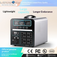 Générateur solaire portable LECOOVO E500S 500W avec onduleur à onde sinusoïdale pure, batterie LiFePO4, contrôleur MPPT pour usage extérieur et domestique