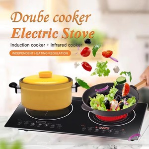 Fornello 2-in-1 con <span class=keywords><strong>Induzione</strong></span> e Infrarossi Integrati, Pannello Touch in Cristallo per Uso Domestico, Esterno e Alberghiero - Product Image 2