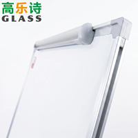 Tableau blanc effaçable à sec mobile en métal et plastique de 24 po x 36 po avec 5 roulettes pivotantes à 360° verrouillables en PU, chevalet de présentation