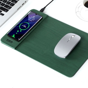 Alfombrilla de ratón de aluminio, alfombrilla de ratón de carga inalámbrica con soporte para teléfono, conjunto de regalo de negocios - Product Image 1