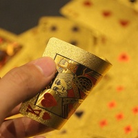 Cartes à jouer personnalisées en or noir avec feuille d'or, thème Burj Al Arab de Dubaï, papier imperméable, impression personnalisée, vente en gros