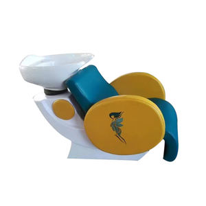 معدات صالون تصفيف الشعر الجديدة لعام 2022، كرسي غسيل شعر للأطفال مع شعار العميل، وحوض سيراميك، ضمان لمدة 10 سنوات - Product Image 1