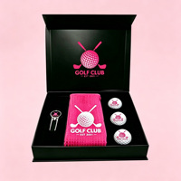 Boîte cadeau de golf personnalisée OEM ODM avec logo, ensemble d'accessoires de golf (tee, marqueur de balle, outil de réparation de divot) et étui
