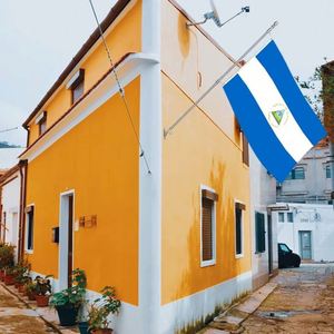 3x5Ft Nicaragua <b>Flag</b> Polyester With Two Brass Grommets Single Layer Wall Hanging Outdoor and Indoor Decor - Product Image 3