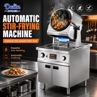 Machine à frire automatique grande capacité, équipement de cuisine commerciale, robot de cuisson, wok rotatif, robot de cuisson frit
