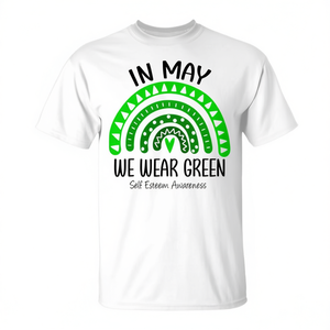 En mayo usamos camisetas verdes con arcoíris para la concienciación sobre el autoestima - Product Image 2