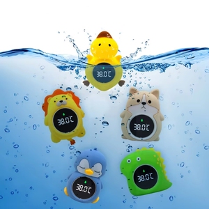 Termômetro de banho flutuante bonito New <span class=keywords><strong>Digital</strong></span> RGB Light Water Temperature Indicator seguro para o banho do bebê Termômetro doméstico - Product Image 1