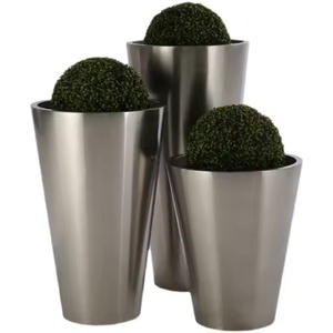 Lussuosa Fioriera Rettangolare Personalizzata in Acciaio Inossidabile Impermeabile per Parchi e Giardini - Product Image 3