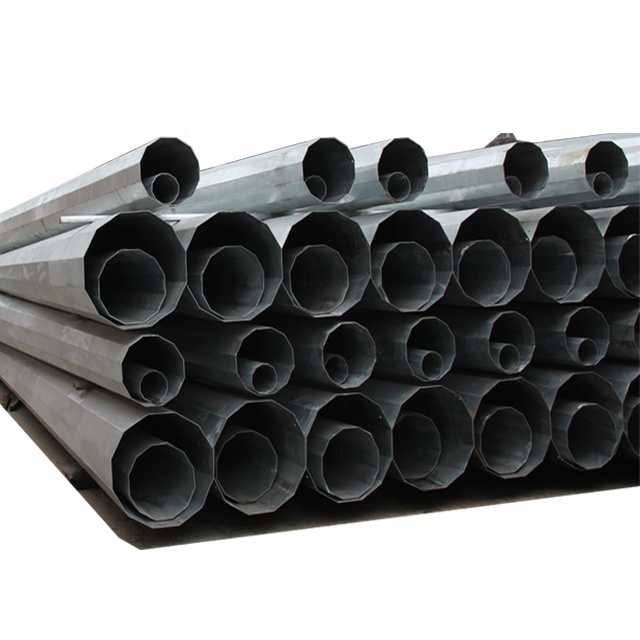 Galvanized Metal Post Utility Power Pole 12m-800 DaN for Transmission Line