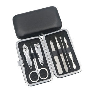 Vente en gros, nouveau kit de coupe-ongles DIY 7 pièces, ensemble de coupe-ongles en acier inoxydable, outil de coupe portable, boîte cadeau d'hygiène de voyage - Product Image 2