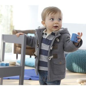 Infante appena nato del bambino del cardigan giacca con cappuccio di pelliccia di inverno capretti del cappotto giacca a vento giacca di pelliccia del faux - Product Image 1