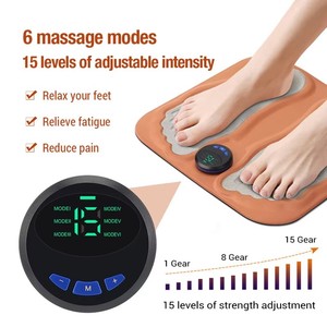 Coussin de <span class=keywords><strong>massage</strong></span> des pieds vibrant professionnel 3D avec rouleaux pétrissants, contrôle de la minuterie, 15 niveaux de chauffage et amélioration de la circulation sanguine - Product Image 5