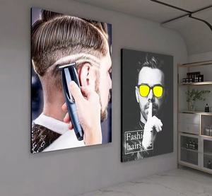 ZHIHAI PVC estampado hermosa dama <span class=keywords><strong>corte</strong></span> <span class=keywords><strong>de</strong></span> <span class=keywords><strong>pelo</strong></span> tienda decoración alta calidad tela regulable caja <span class=keywords><strong>de</strong></span> luz - Product Image 2