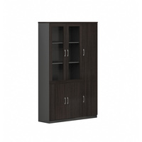 Meuble de rangement vertical en bois pour bureau, grande capacité, avec plusieurs boîtes à dossiers en verre, armoires de classement modernes avec séparateurs, personnalisation usine