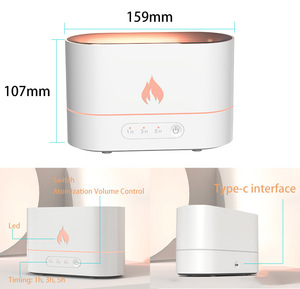Nhà phòng mát sương hương thơm không khí nước tạo độ ẩm khuếch tán Xách Tay USB siêu âm lửa ánh sáng tạo độ ẩm - Product Image 4